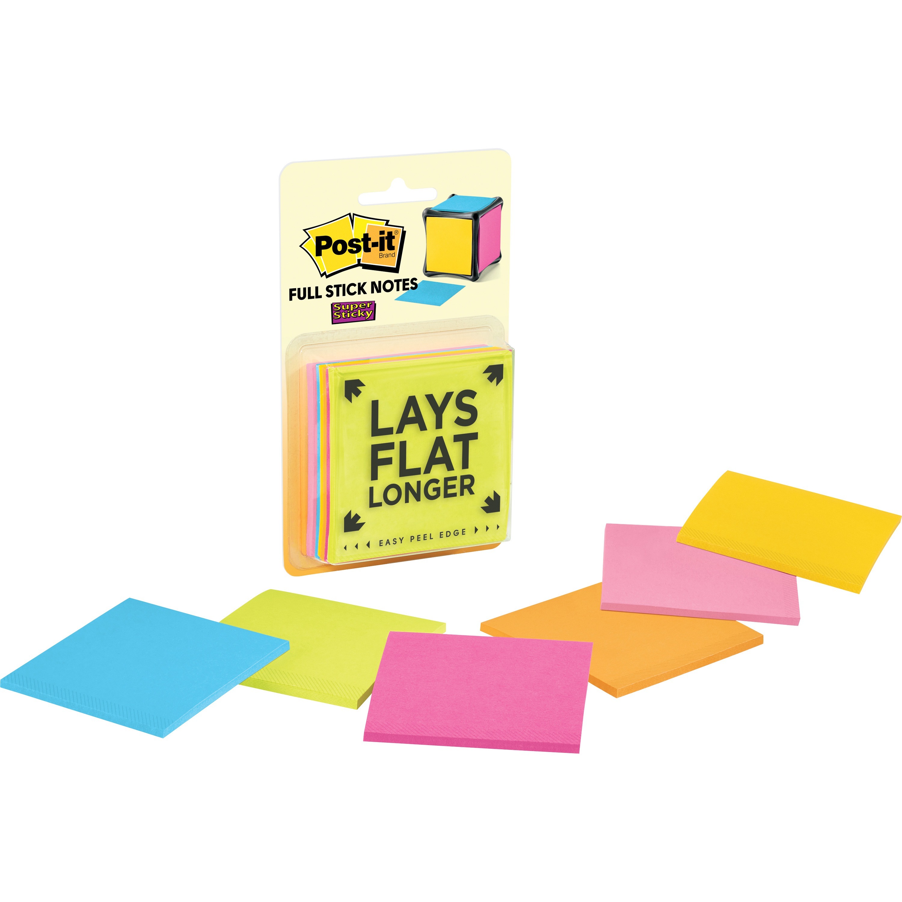 Postit® Super Sticky Full Adhesive Notes 3" x 3" Square 30