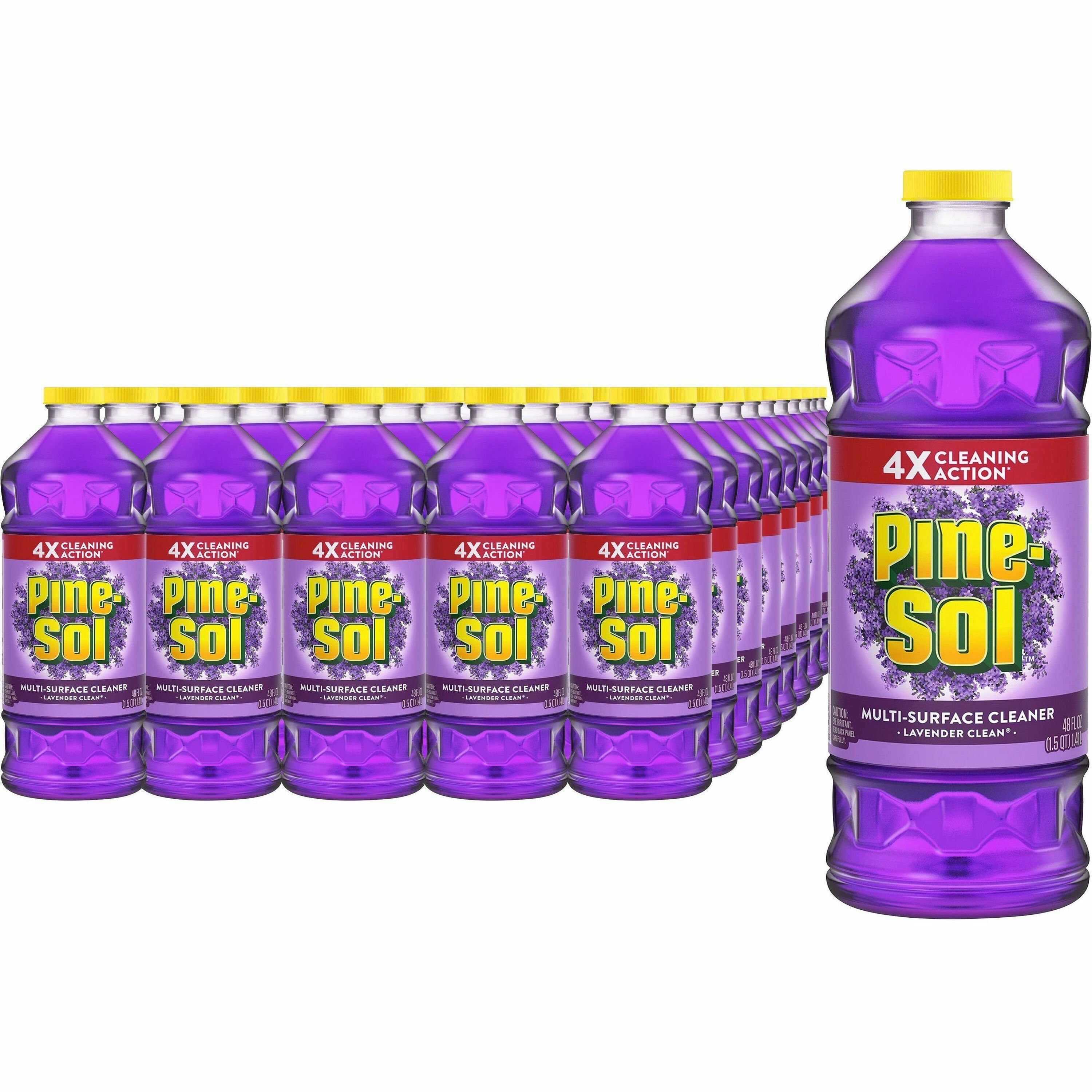 Pine-Sol Multi-Surface Cleaner - Concentrate - 48 fl oz (1.5 quart) - Lavender Scent - Deodorize - Purple - 480 / Pallet