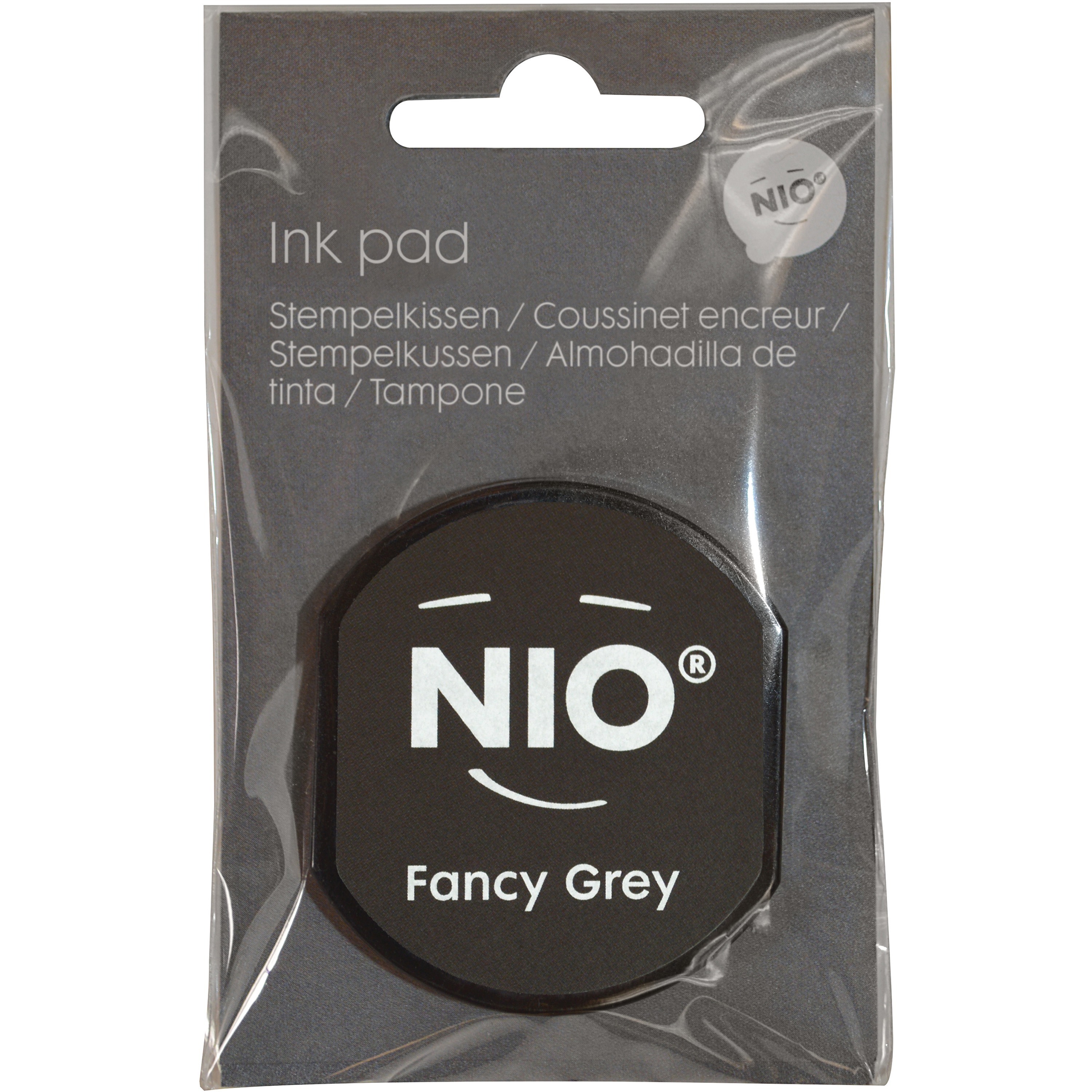 Consolidated Stamp Cosco NIO Personalized Stamp Replacement Ink Pad - 2" Height x 1.3" Width x 0.3" Length - Gray - 1 Each
