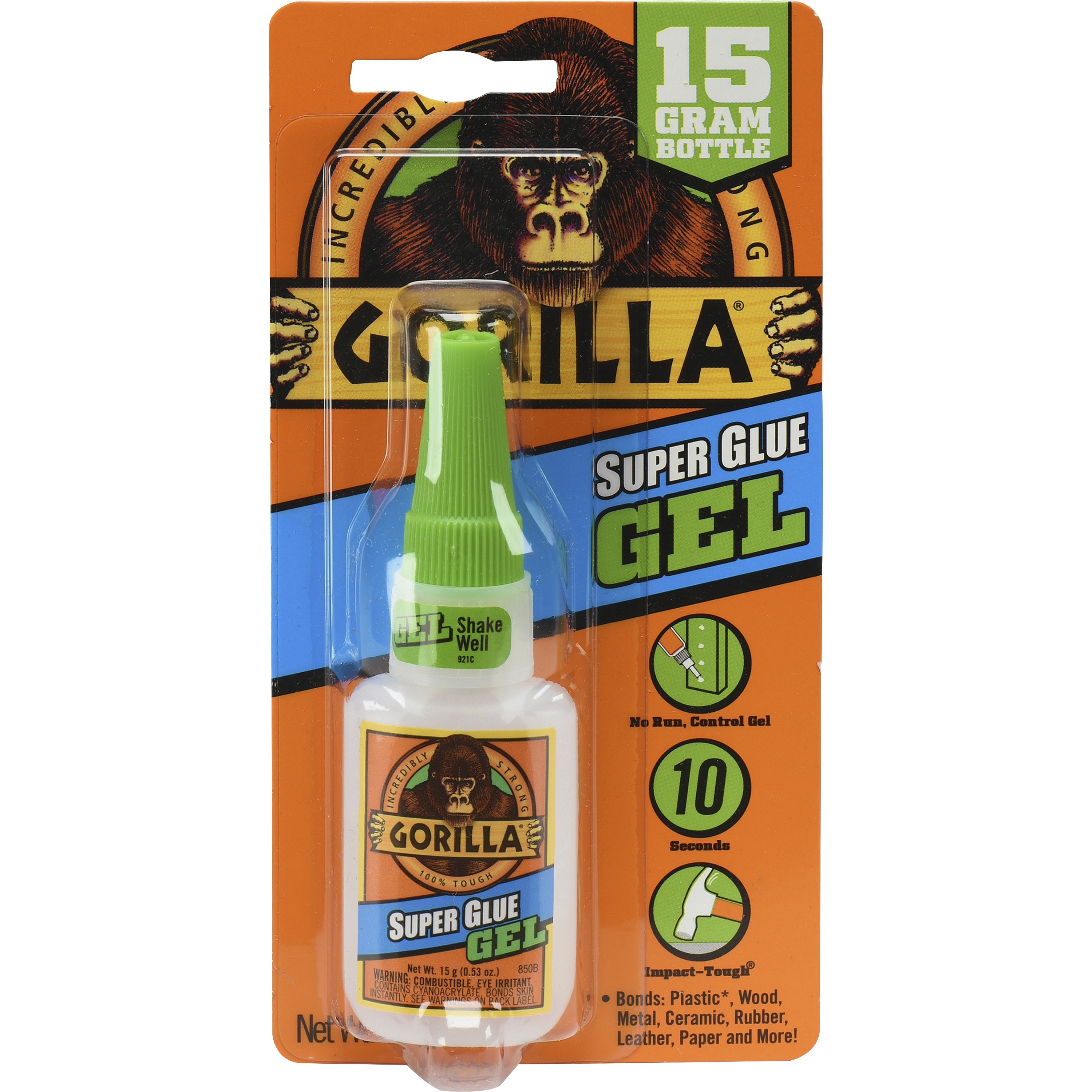 GOR7500101, Gorilla Glue® Super Glue - 10 g Bottle, Clear, GORILLA GLUE  COMPANY