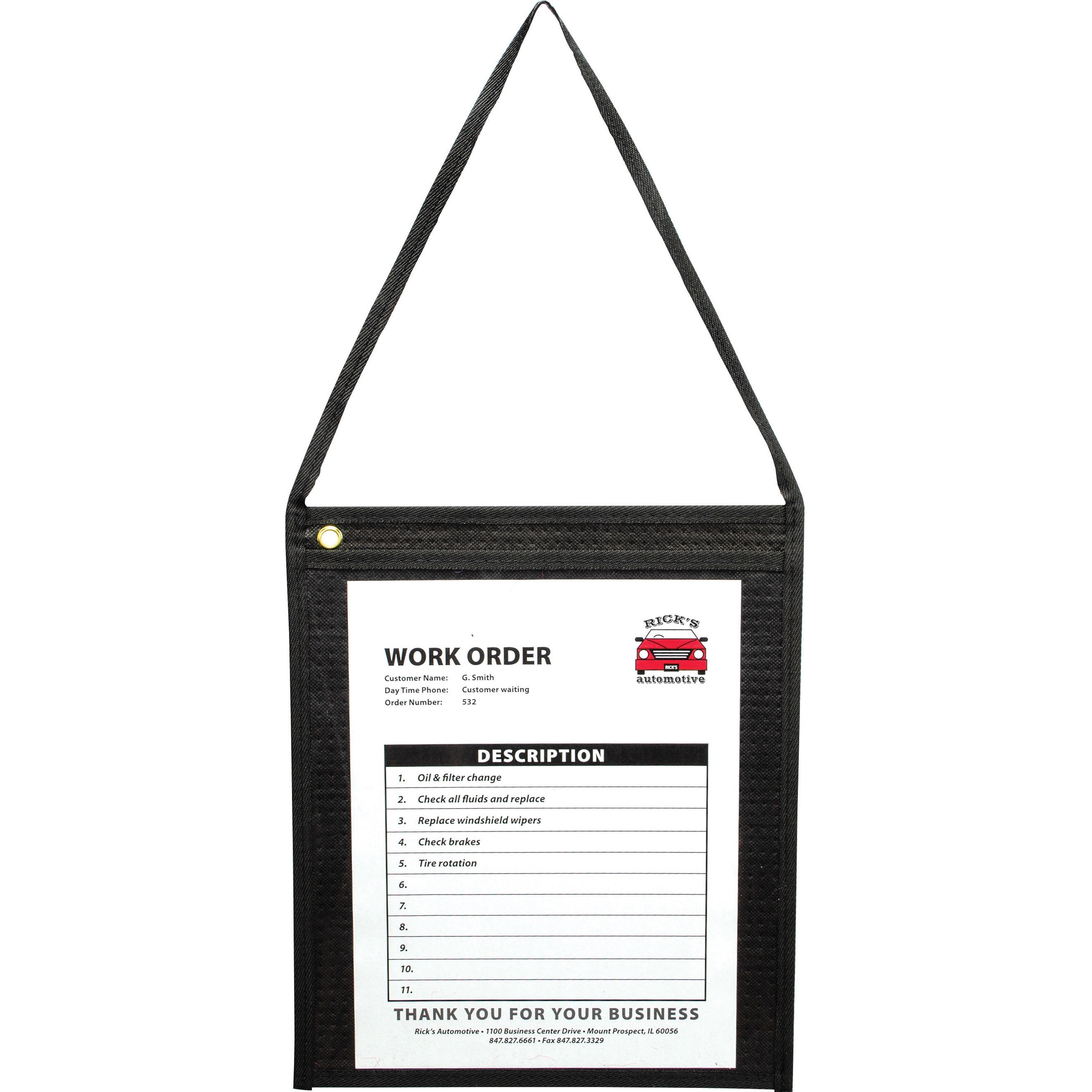 C-Line Fabric Hanging Strap Shop Ticket Holders