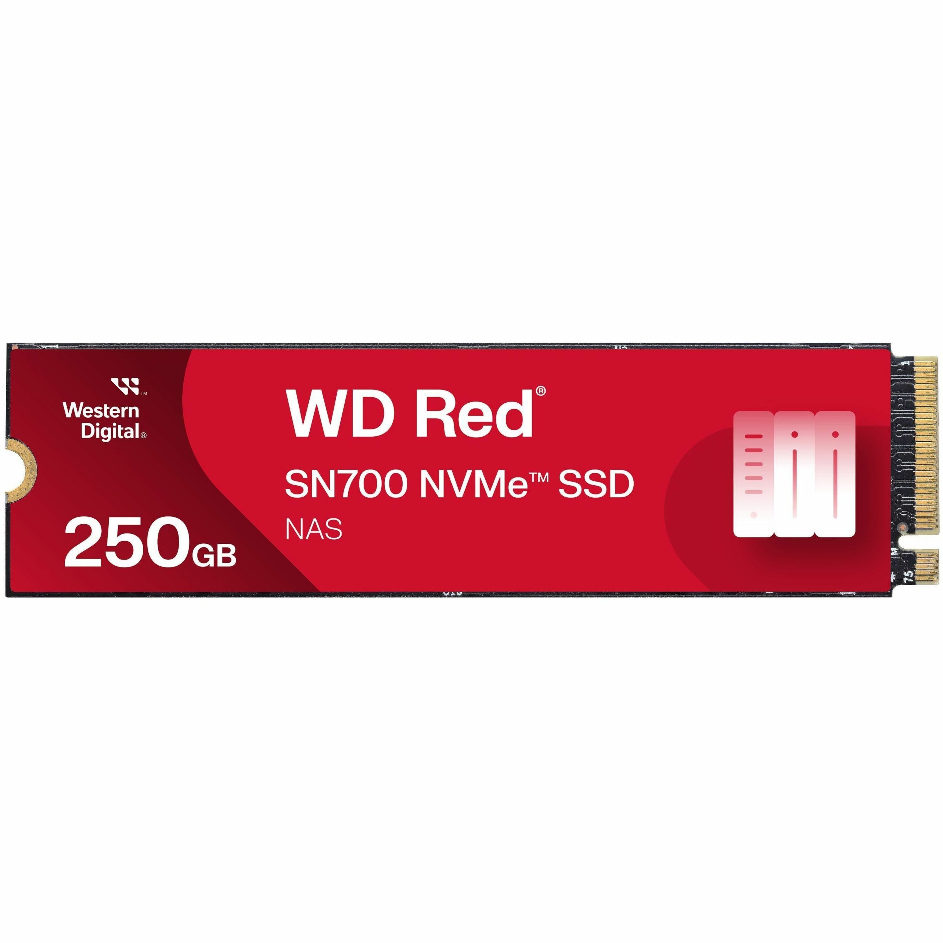 WD Red SN700 NVMe SSD, 250GB of NVMe Solid-State Drive for NAS