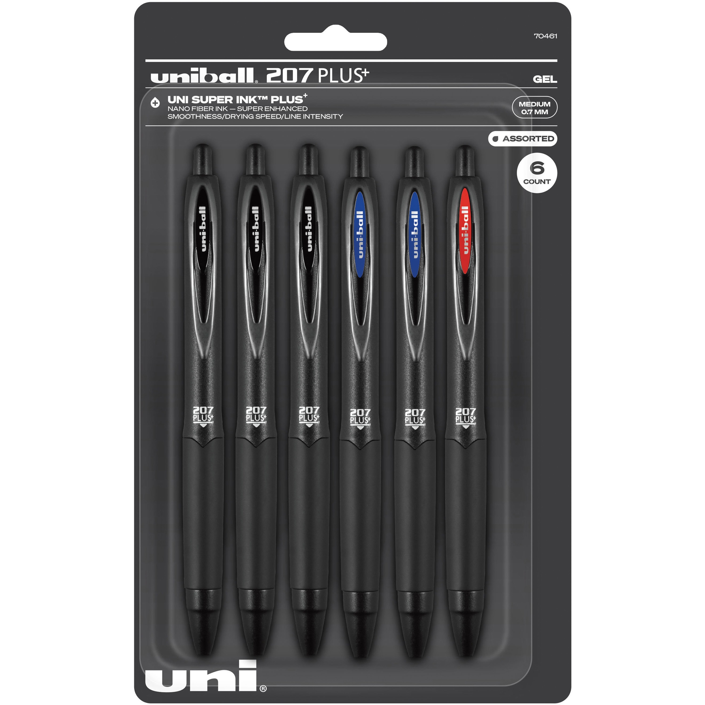 Uniball Signo 207 Gel Pen 4 Pack, 0.7mm Medium Assorted Pens, Gel Ink Pens  | Office Supplies Sold by Uniball are Pens, Ballpoint Pen, Colored Pens