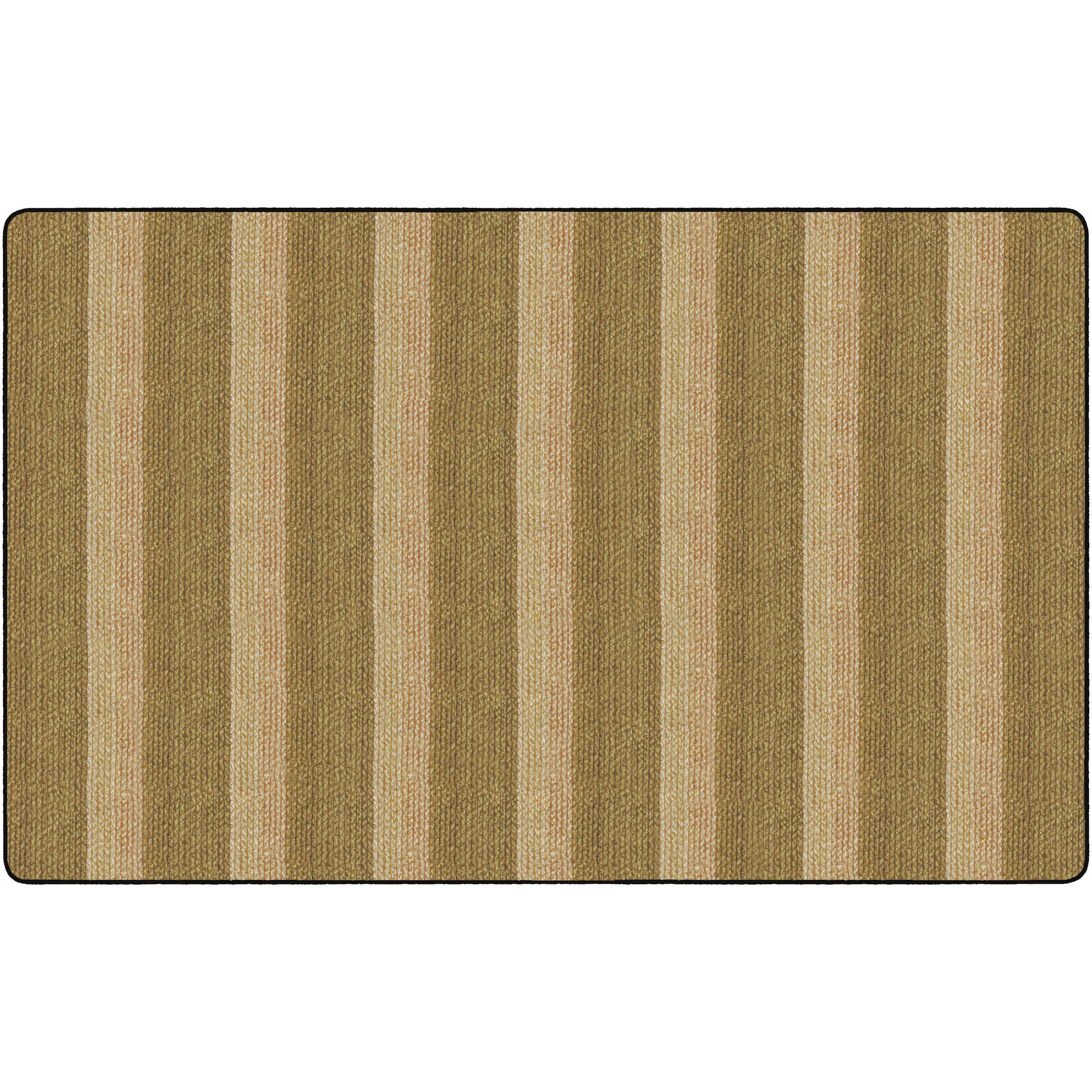 Flagship Carpets Basketweave Stripes Classroom Rug