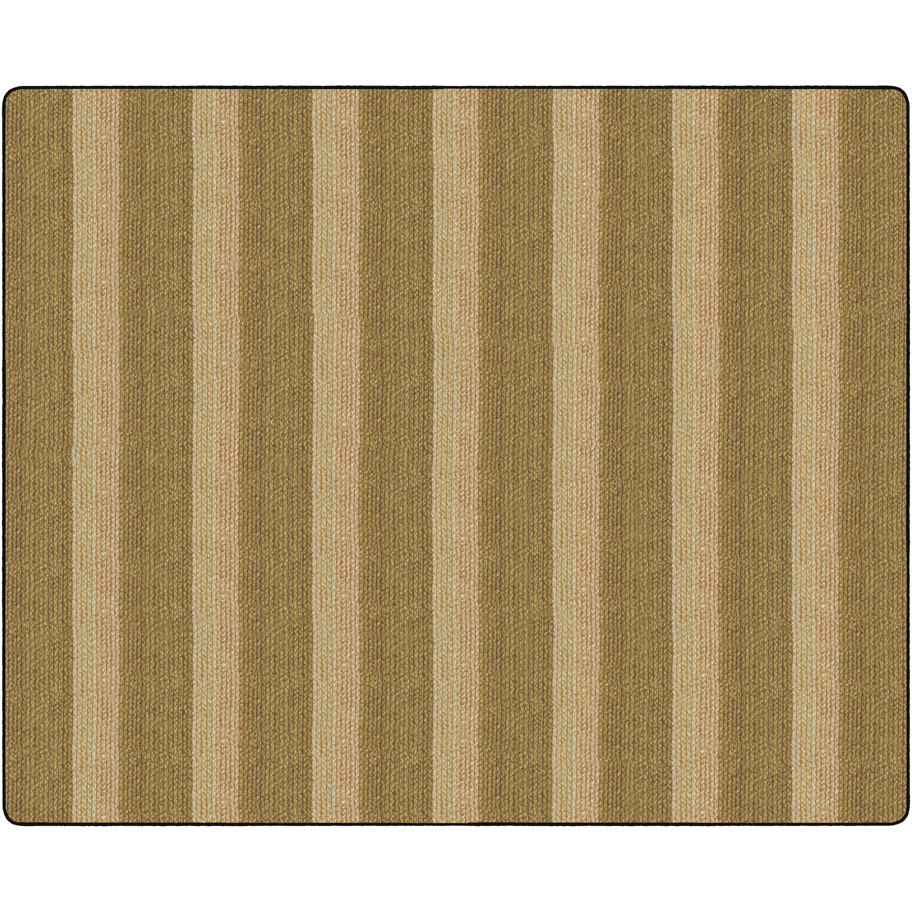 Flagship Carpets Basketweave Stripes Classroom Rug