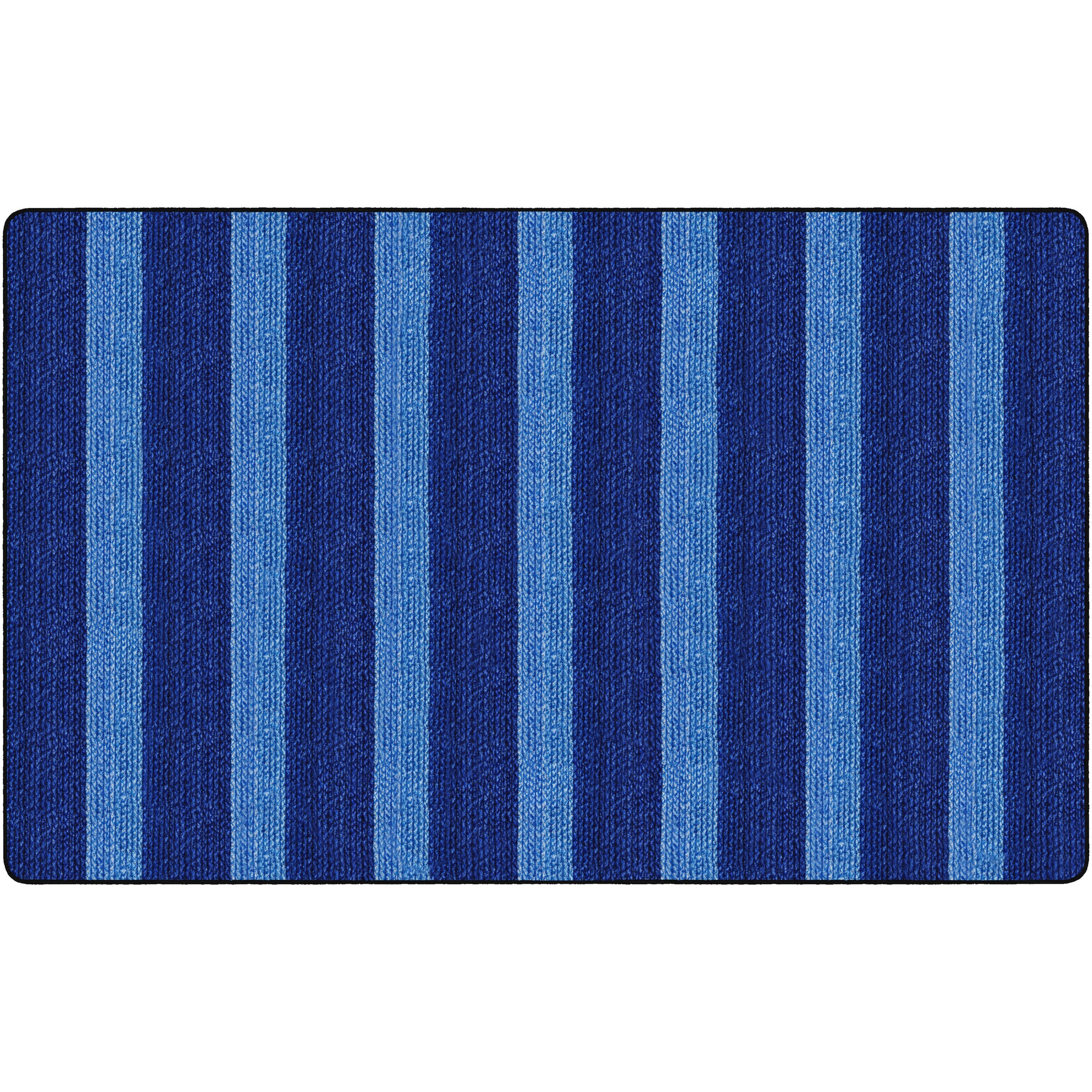 Flagship Carpets Basketweave Stripes Classroom Rug