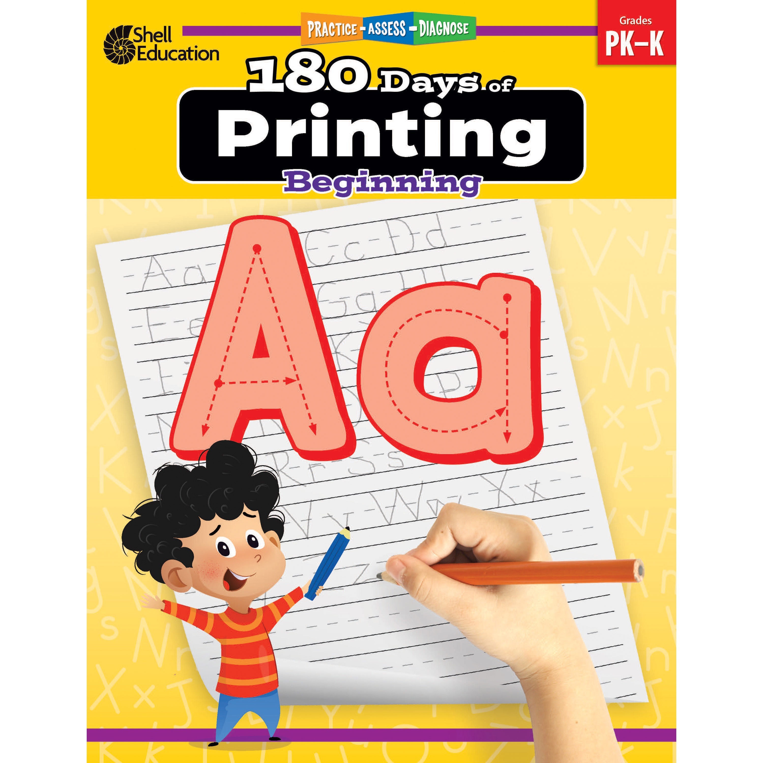 Shell Education 180 Days of Printing: Beginning Printed Book