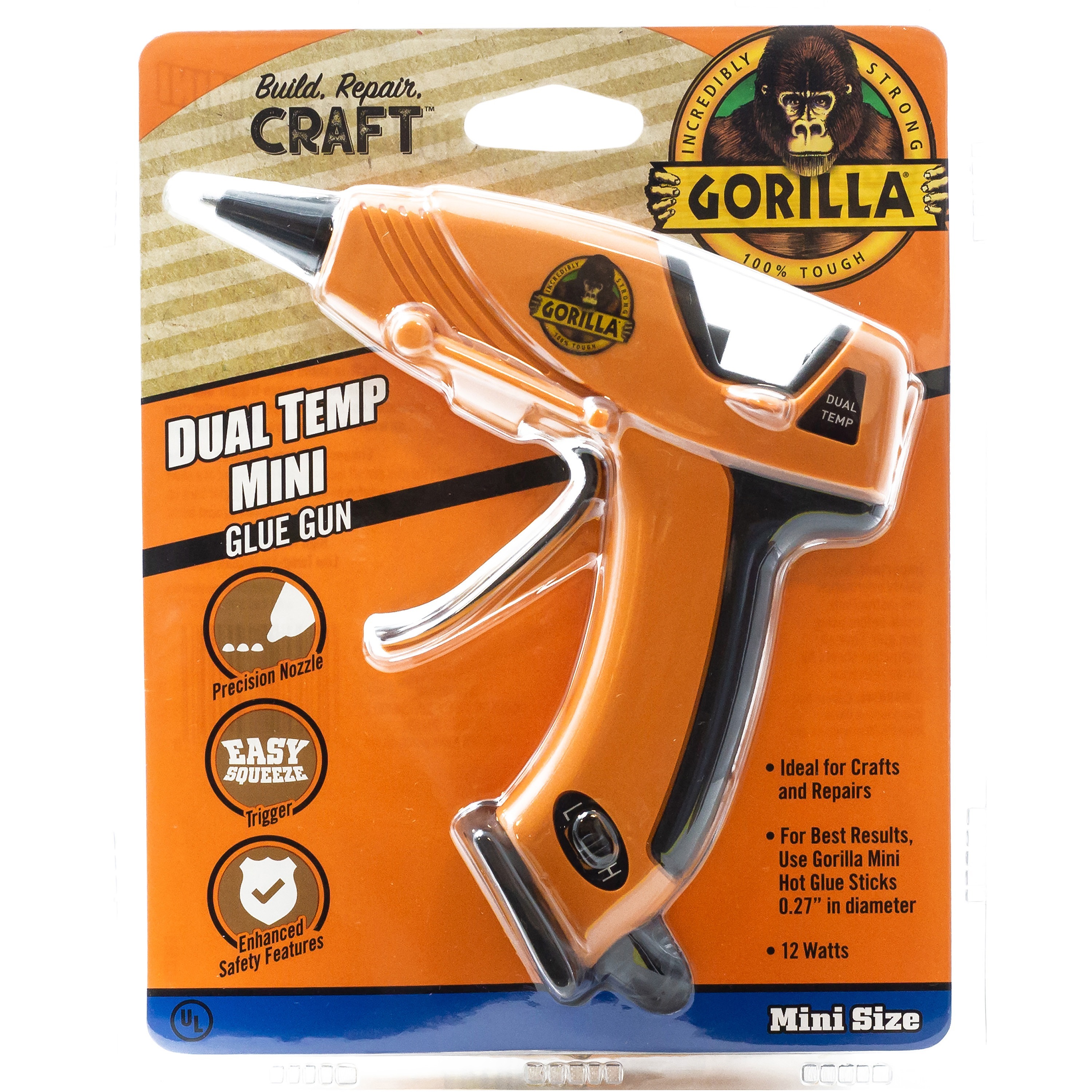 Gorilla Glue Dual Temp Mini Glue Gun - Zerbee