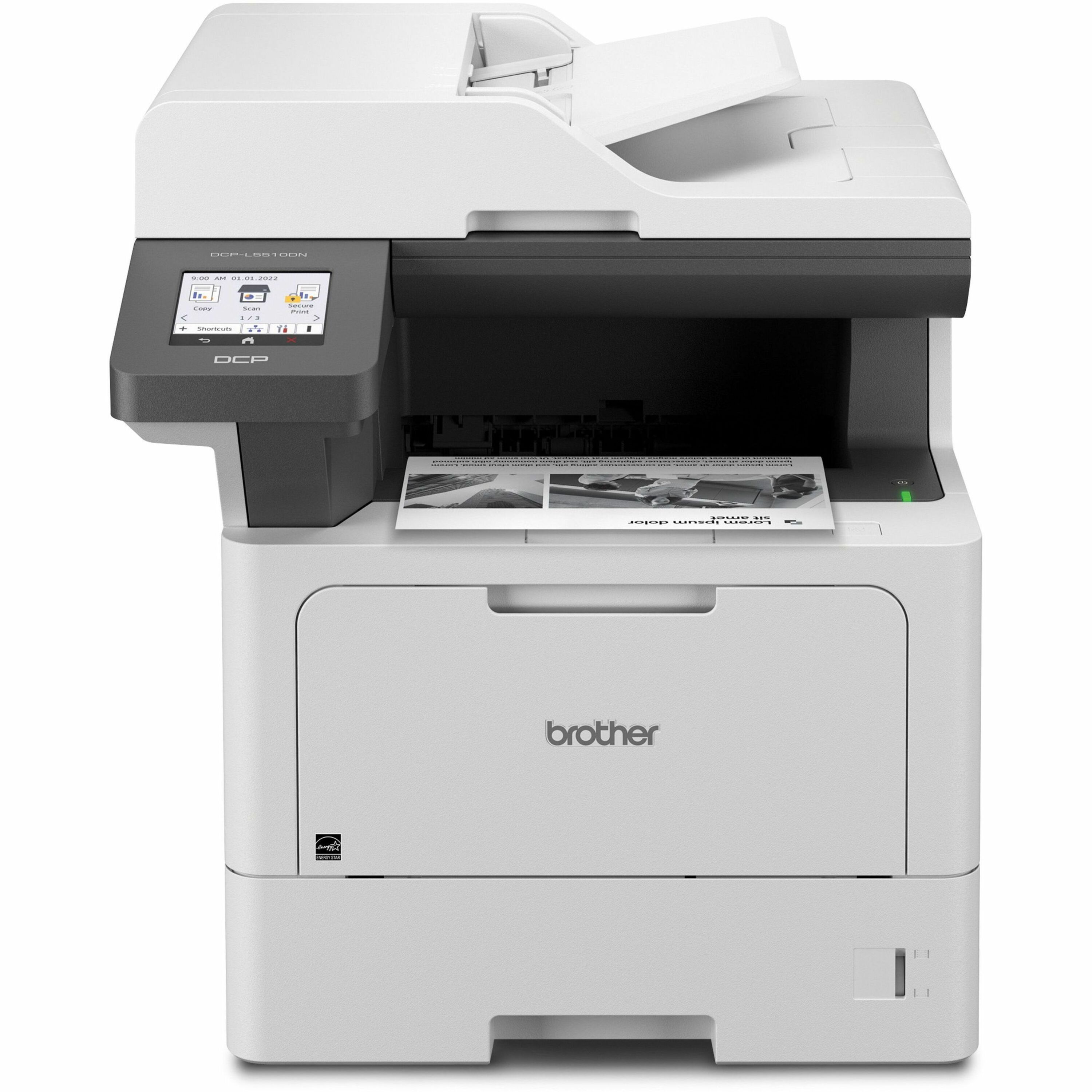 Brother DCP-L5510DN Wired Laser Multifunction Printer - Monochrome
