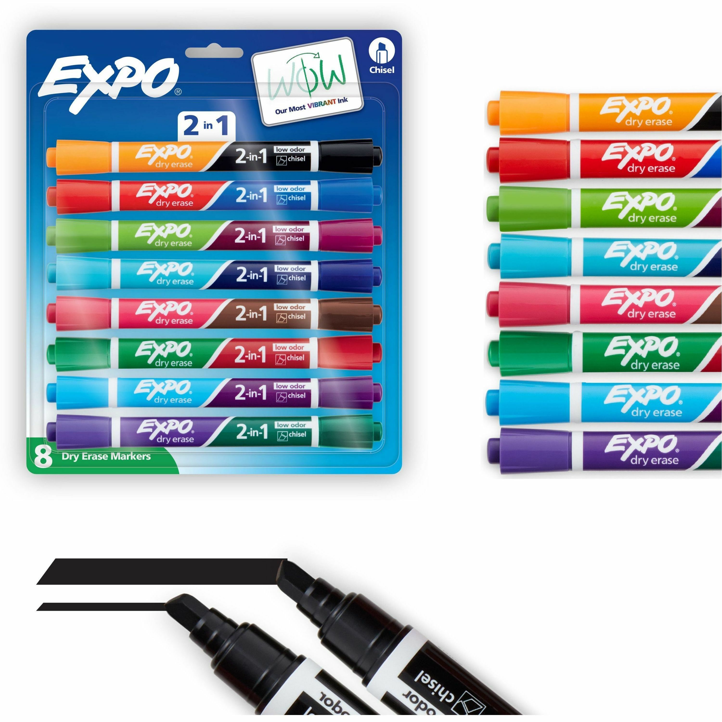 Expo 2-in-1 Dry Erase Markers