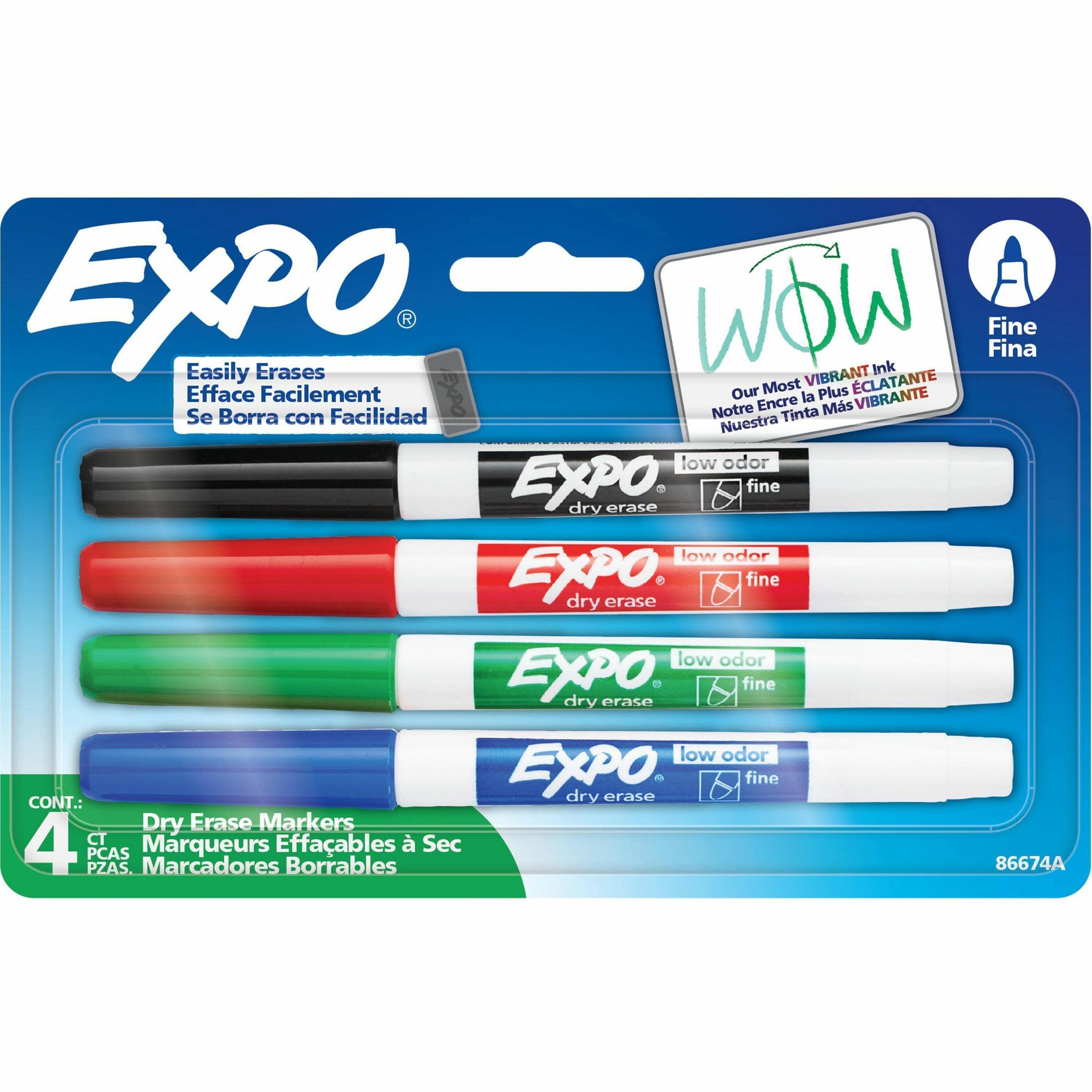 Expo Low-Odor Dry Erase Markers