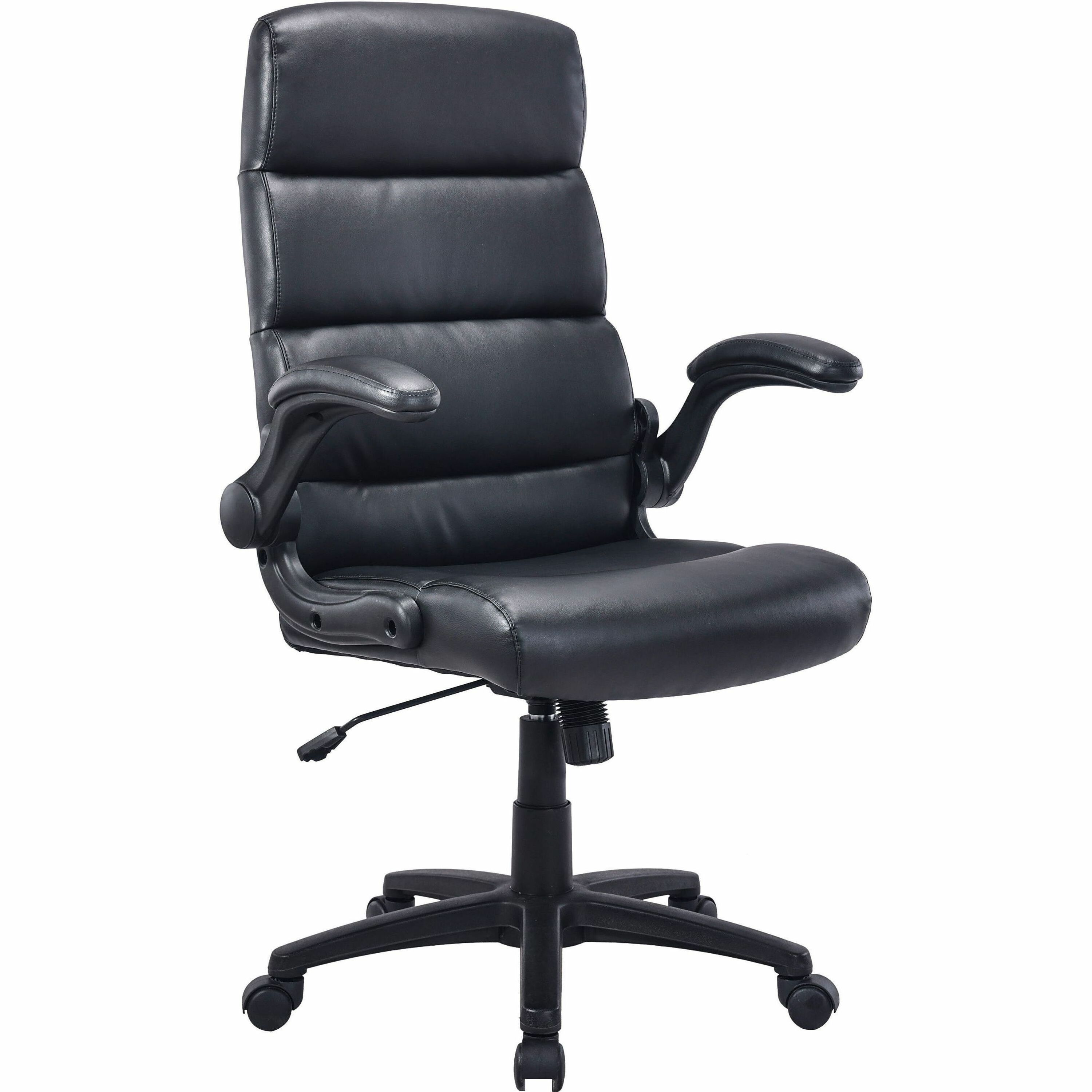 Lorell Colline High-Back Chair with Flip Arms