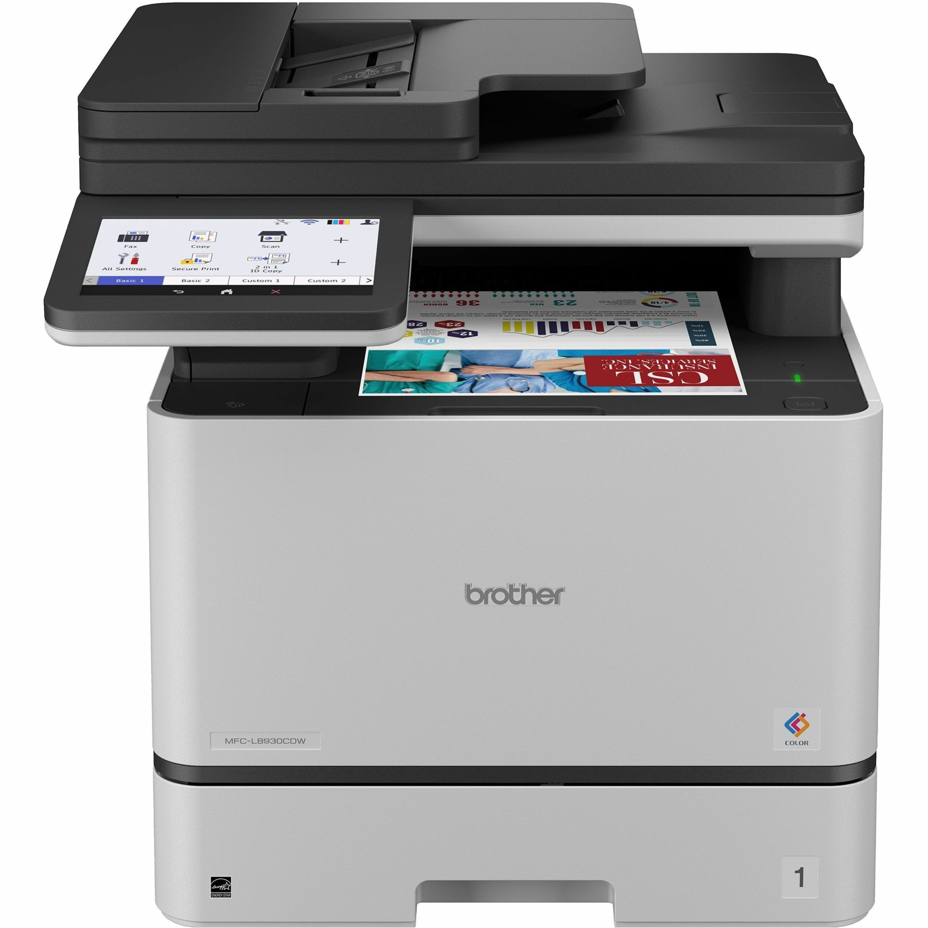 Brother MFC-L8930CDW Wired & Wireless Laser Multifunction Printer - Color - Black, White