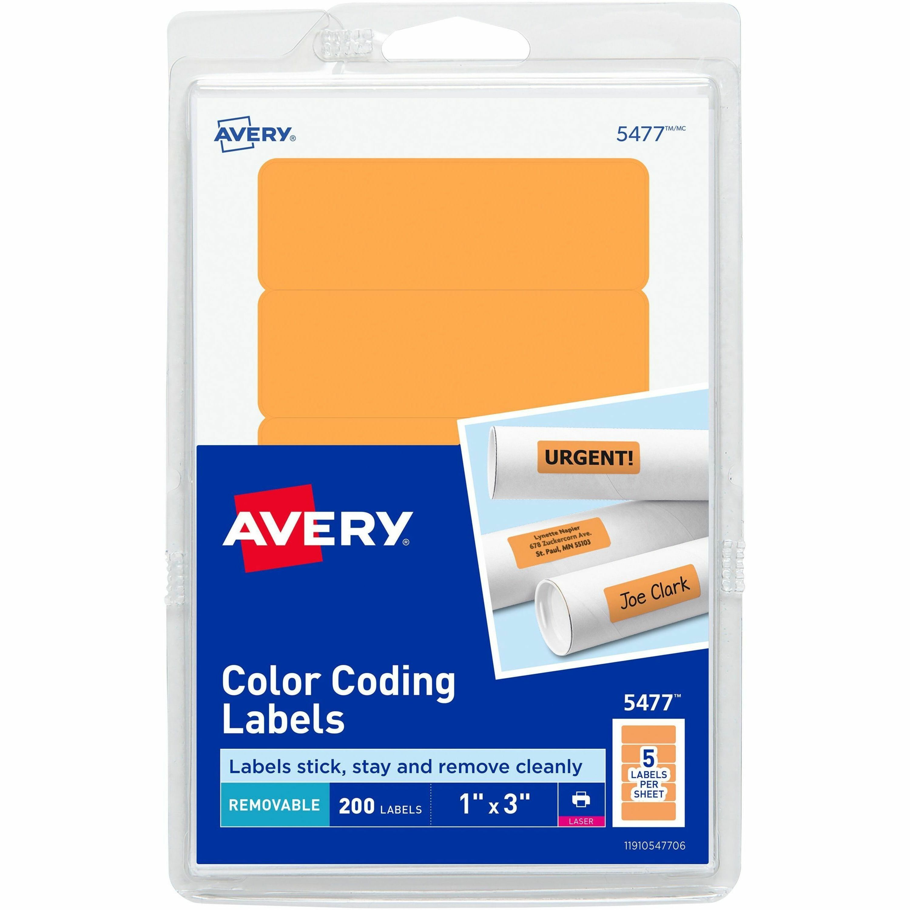 Avery&reg; Rectangular Color-Coding Labels