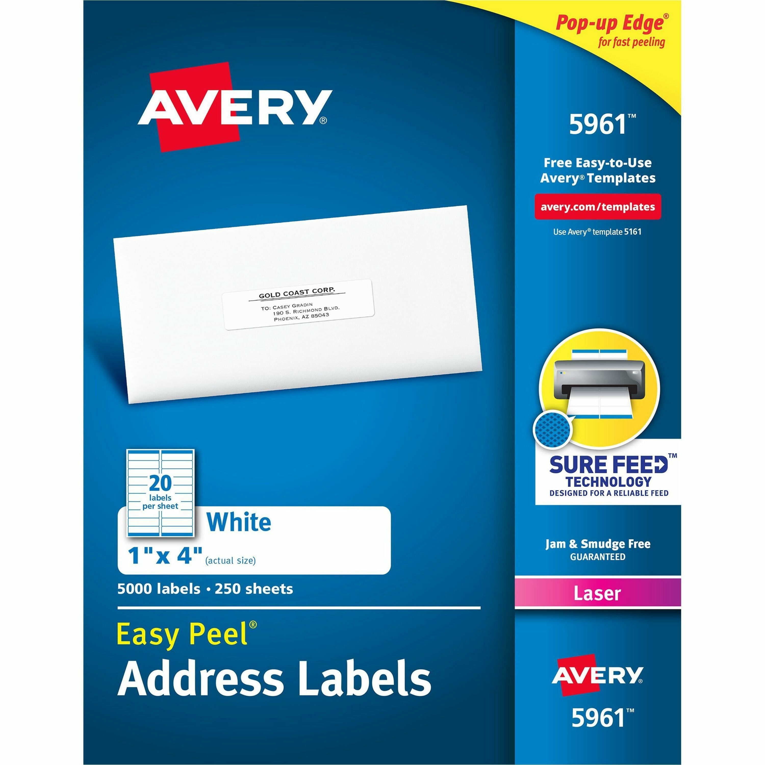 printing avery template in word