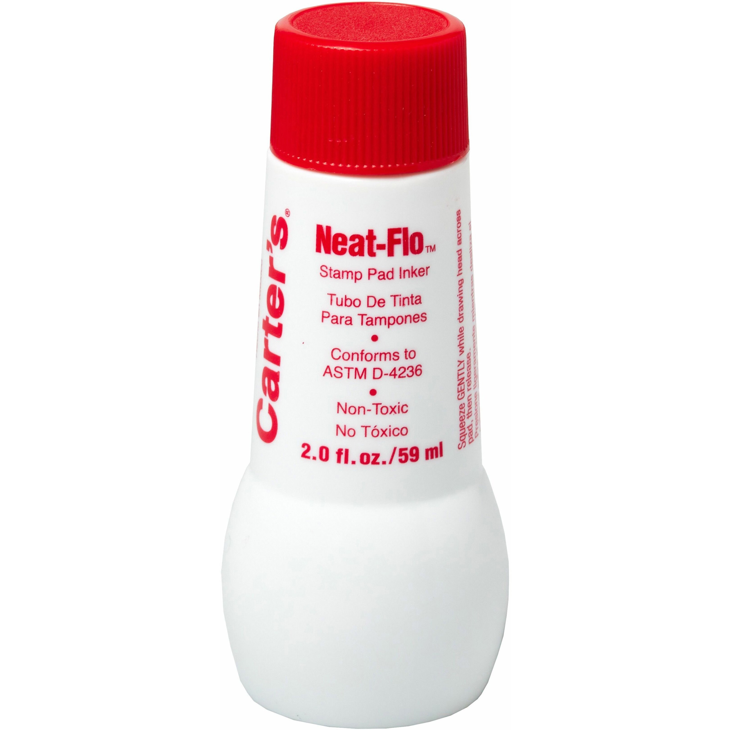 Carter's Neat-Flo Bottle Inker, 2 oz, Red