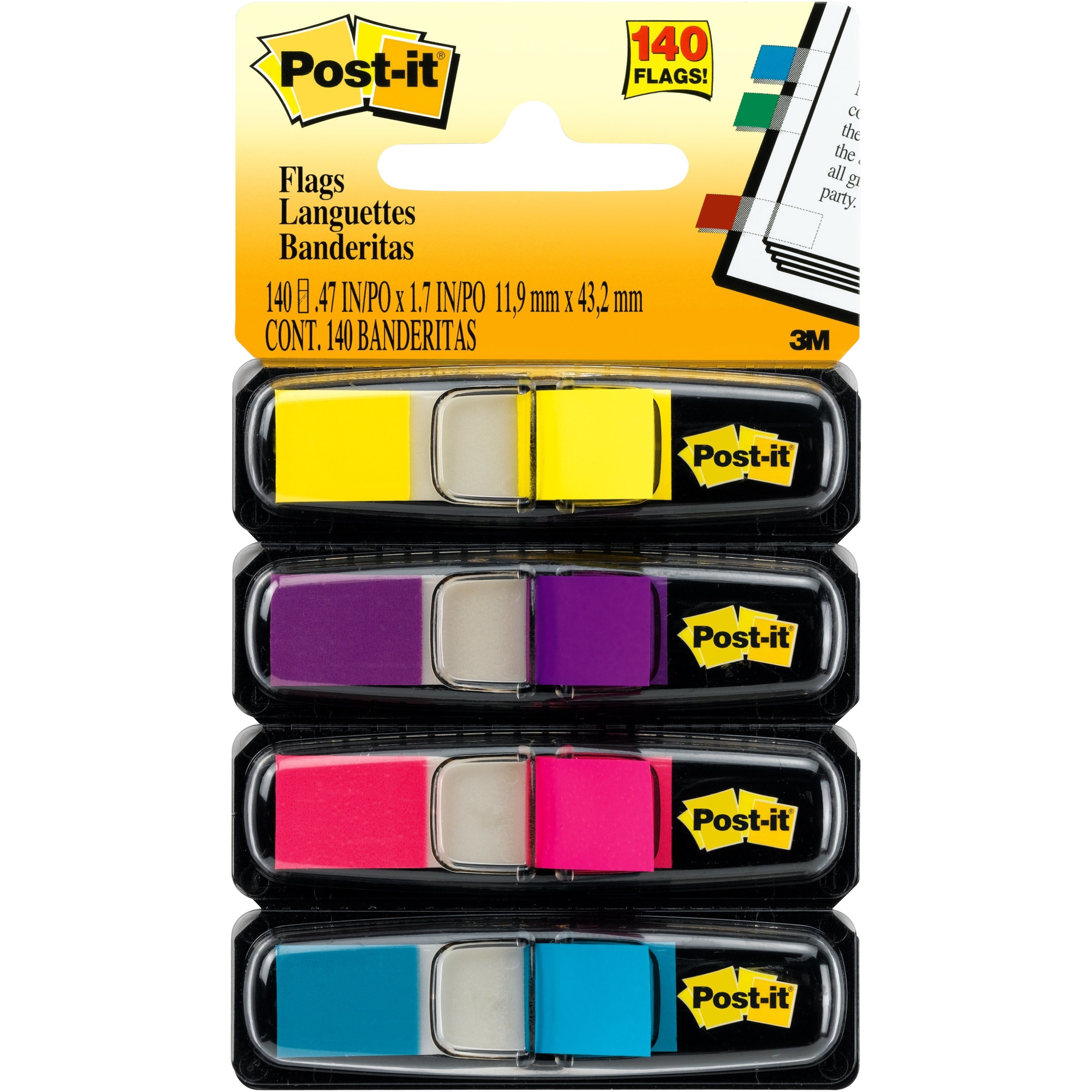 3M Post-it Flags Colors Bookmark Point Sticky Note Plastic Paper Index  (Select)