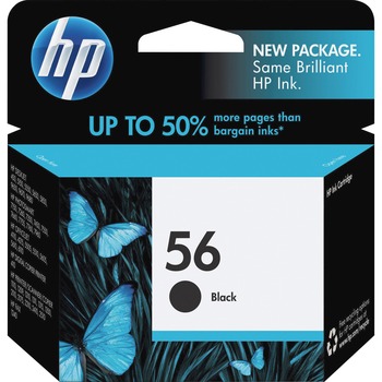 HP 56 Ink Cartridge, Black (C6656AN)