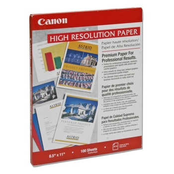 Canon High Resolution Paper, Matte, 28 lb, 8.5&quot; x 11&quot;, White, 100 Sheets/Pack