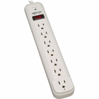 Tripp Lite by Eaton TLP712 Surge Suppressor, 7 Outlets, 12 ft Cord, 1080 Joules, White