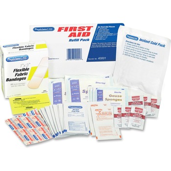 PhysiciansCare First Aid Kit Refill Pack, 96 Pieces/Kit