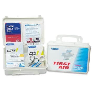 PhysiciansCare Office First Aid Kit, For Up to 25 People, 130 Pieces/Kit