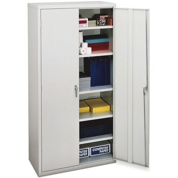 HON Storage Cabinet, 36w x 18-1/4d x 71-3/4h, Light Gray