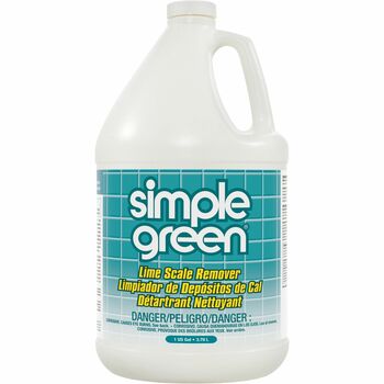 Simple Green Lime Scale Remover &amp; Deodorizer, Wintergreen, 1gal, Bottle, 6/Carton
