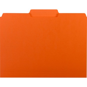 Smead Interior File Folders, 1/3 Cut Top Tab, Letter, Orange, 100/Box