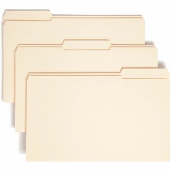 Smead Heavyweight File Folders, 1/3 Tab, 1 1/2 Inch Expansion, Legal, Manila, 50/Box