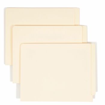Smead Shelf Folders, Straight Cut, Single-Ply End Tab, Letter, Manila, 100/Box