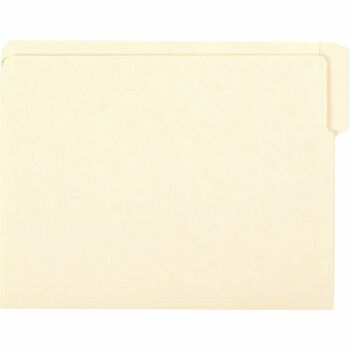 Smead Folders, 1/3 Cut Assorted, Reinforced End Tab, Letter, Manila, 100/Box