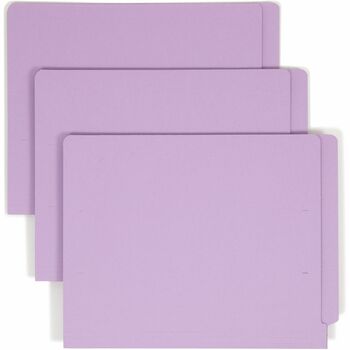 Smead Colored File Folders, Straight Cut Reinforced End Tab, Letter, Lavender, 100/Box