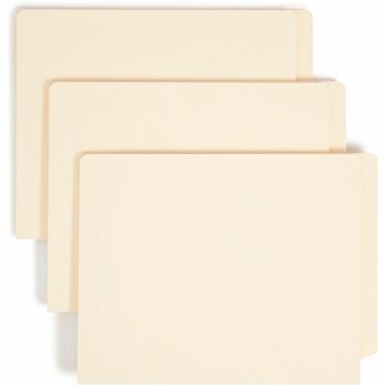 Smead Heavy W-fold Expansion Folders, Two Fasteners, End Tab, Letter, Manila, 50/Box