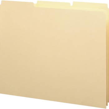 Smead Recycled Tab File Guides, Blank, 1/3 Tab, 18 Pt. Manila, Letter, 100/Box