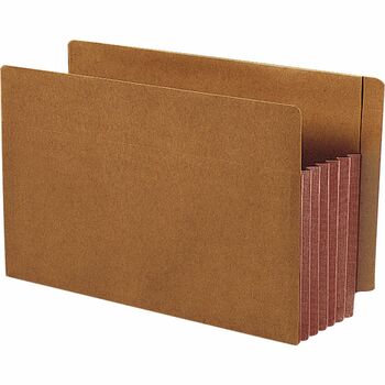 Smead 5 1/4&quot; Exp File Pockets, Straight Tab, Legal, Brown, 10/Box
