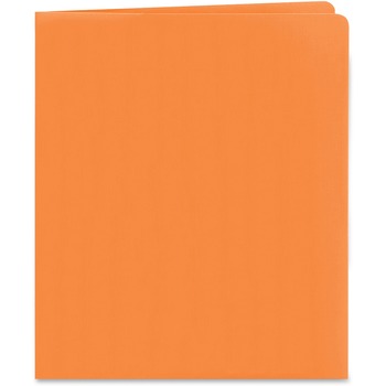 Smead Two-Pocket Folder, Textured Heavyweight Paper, Orange, 25/Box