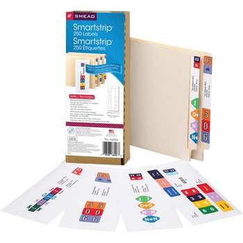 Smead SmartStrip Refill Label Kit, 250 Label Forms/Pack, Inkjet