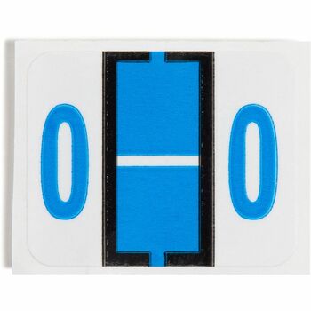 Smead A-Z Color-Coded Bar-Style End Tab Labels, Letter O, Blue, 500/Roll