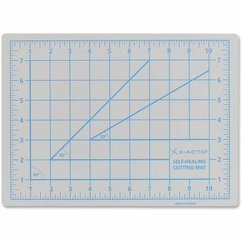 X-ACTO Self-Healing Cutting Mat, Nonslip Bottom, 1&quot; Grid, 12 x 18, Gray