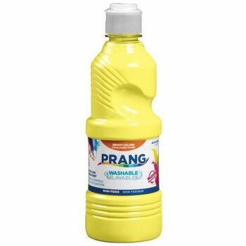 Prang Washable Paint, Yellow, 16 oz