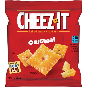 Cheez-It Crackers, 1.5oz Single-Serving Snack Pack, 8/Box