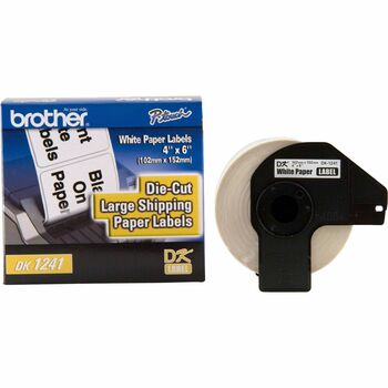 Brother Die-Cut Shipping Labels, 4 x 6, White, 200/Roll