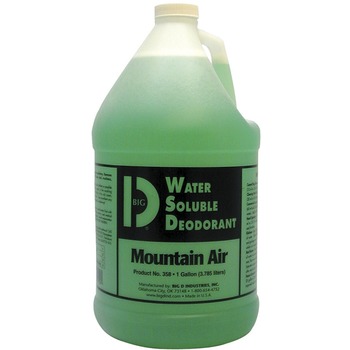 Big D Industries Water-Soluble Deodorant, Mountain Air, 1gal, 4/Carton