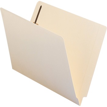Smead B Style Fastener File Folders, Straight Tab, Letter, Manila, 50/Box