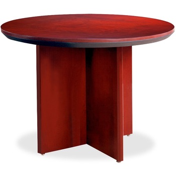 Safco Corsica Conference Series Round Table, 42 dia. x 29-1/2h, Sierra Cherry