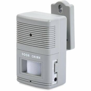 Tatco Visitor Arrival/Departure Chime, Battery Operated, 2-3/4w x 2d x 4-1/4h, Gray