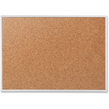 Quartet Classic Cork Bulletin Board, 48 x 36, Silver Aluminum Frame