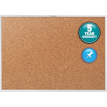 Quartet Classic Cork Bulletin Board, 96 x 48, Silver Aluminum Frame