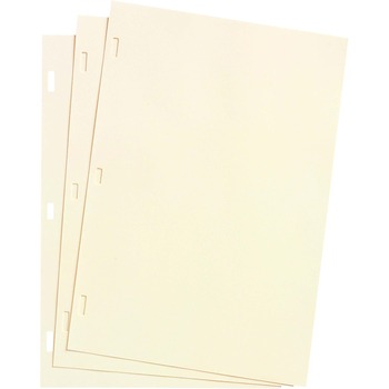 Wilson Jones Looseleaf Minute Book Ledger Sheets, Ivory Linen, 11 x 8-1/2, 100 Sheet/Box
